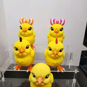 3d printed grumpy chicks