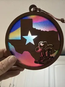 Texas Suncatcher for Sunny Window