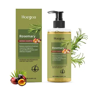 HOEGOA Rosemary Shampoo Strengthens Adds Volume Organic Hair Care with Keratin for Men & Women 500ml