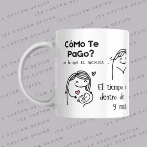 Cómo te pago? 11oz & 15oz Mug Cup - Mother’s Day Ceramic romantic gift
