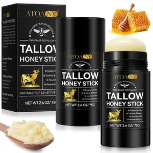 Atoany Butter Honey Moisturizing Stick, Natural Formula, Face and Body Cream, Contains Raw Honey and Beeswax, Light Scented, Moisturizing Balm