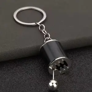 Metal Keyrings Creative Car Transmission Pendant Gear Lever Manual Gear Lever Automatic Keychain Car Styling Accessory