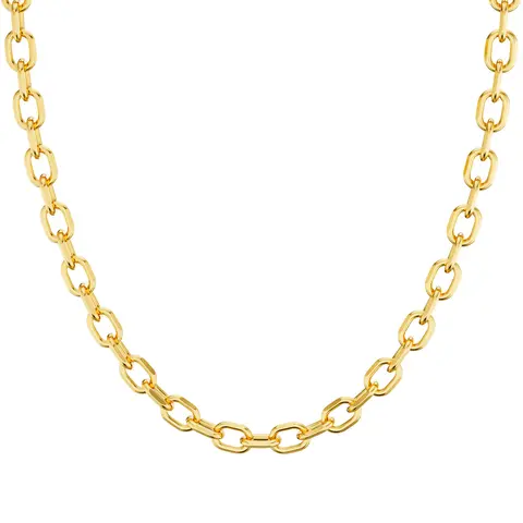 Tewiky Paperclip Dainty Necklace for Women Statement Trendy Thick Chain Link Necklace Waterproof Simple Jewelry Gifts For Blackfriday Christmas