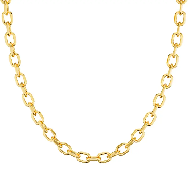 Tewiky Paperclip Dainty Necklace for Women Statement Trendy Thick Chain Link Necklace Waterproof Simple Jewelry Gifts For Blackfriday Christmas