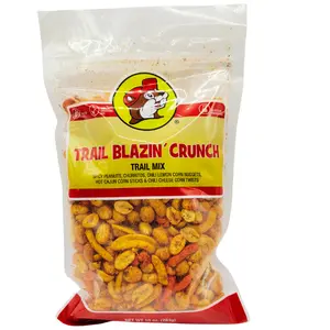 Buc-ee's Trail Blazin Crunch Trail Mix- Protein Packed Bag of Dried Nut Snacks with a Spicy kick of Heat. Dry Crunchy Snacks