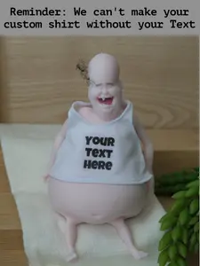 Customizable Stress-Relieving Squeeze Doll with Personalized Shirt (Don’t Forget to Send Us Your Text!)