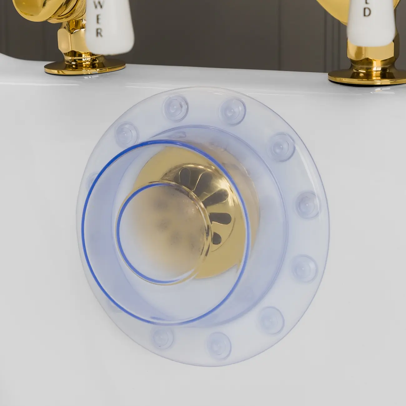 Deep Water Bathtub Overflow Cover - Clear Deep Water Bathtub Overflow Cover - Clear