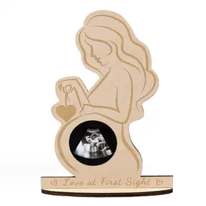 Baby Birth Memorial Statue, Keepsake Display for Baby Ultrasound Photo
