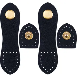 Leather Snap Buckles Closure, Sew  Leather Snap Button Purse Closure Fasteners for Purse Wallet Bags