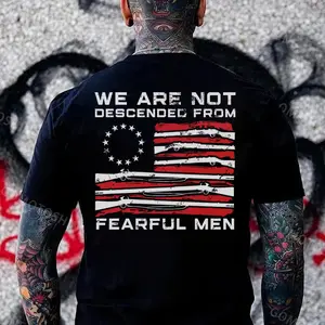WE ARE NOT DESCENDED FROM fearful men SHIRT