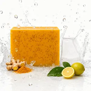3 Pcs Turmeric & Kojic Acid Brightening Soap, Dark Spot Remover Cleanser for Face & Body, Skin Repair & Glowing Complexion for Family Use