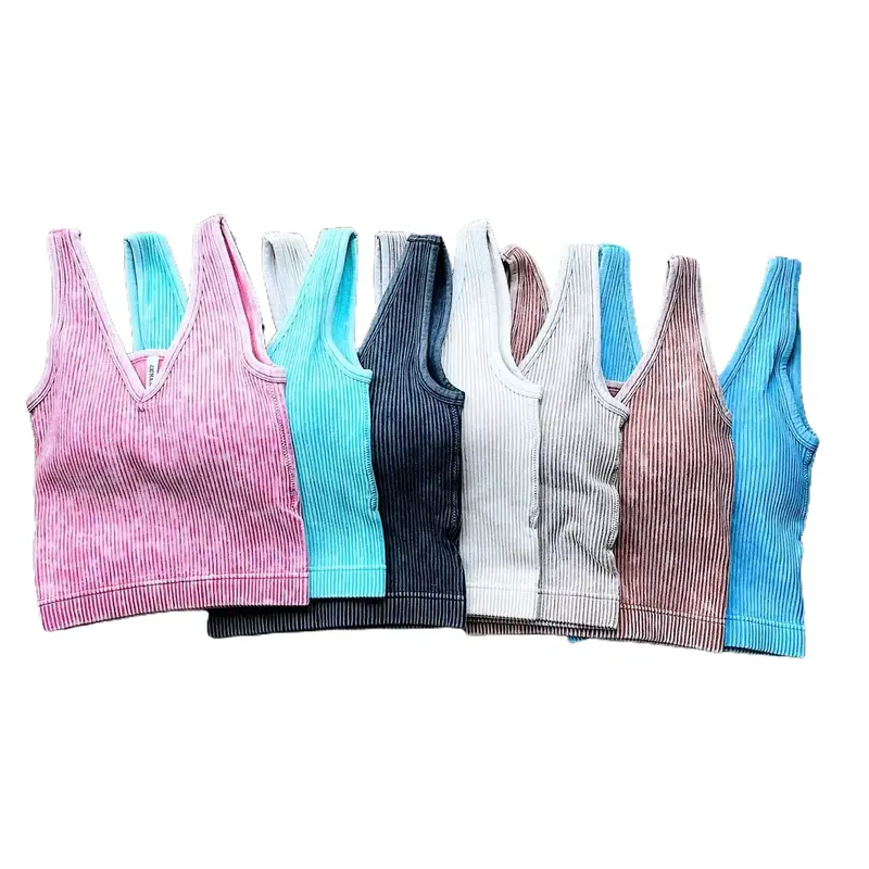 Sophie Women's V-Neck Tank Top - Fitted, Cropped, Ribbed Fabric, Comfortable Fit, Versatile for Any Outfit - Chic, Elegance, Jeans, Padded, Womenswear