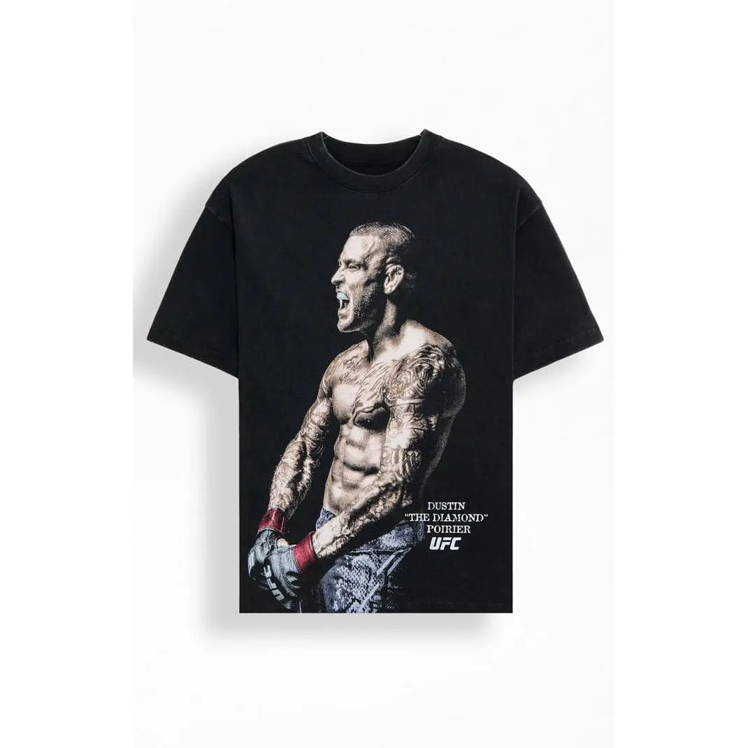 UFC Men's Dustin The Diamond Poirier Last Dance Oversized T-Shirt - Multicolor