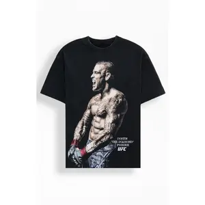 UFC Men's Dustin The Diamond Poirier Last Dance Oversized T-Shirt - Multicolor