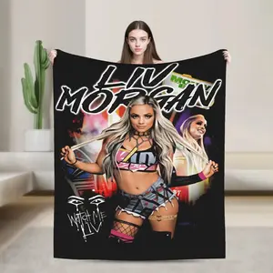Liv Morgan American Wrestler And Actress  Blanket Quality Warm Soft  Throw Blanket Winter Camping Outdoor Aesthetic Bedspread