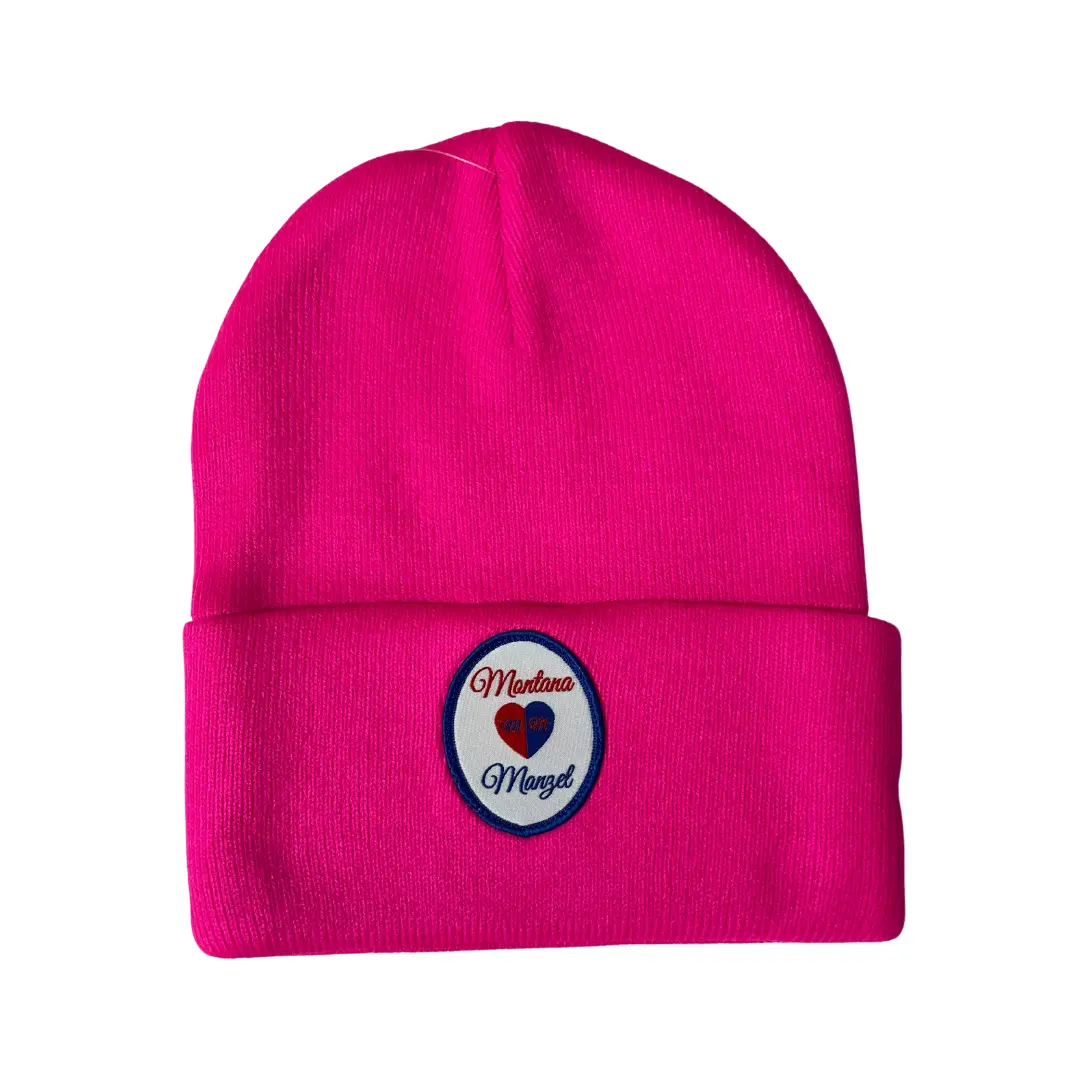 Montana Manzel Unisex Cuffed Knit Beanie - Neon Collection (Pink, Green, Yellow)