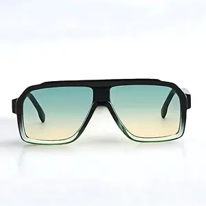 Retro Oversized Gradient Lens Sunglasses Men Women UV400