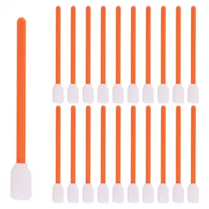 100 Pcs Foam Swabs Sticks Cleanroom Detailing Swab Sponge Sticks for Inkjet Printer, Optical Instruments,Camera Sensors