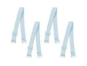 INSPIRE CHIC 2 Pair 10/12/15/18/20mm Width Stretchable Shoulder Bra Straps Adjustable Elastic Straps for Women 18 mm width Blue-Flower Pattern