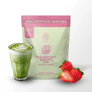 Matcha Strawberry – Premium Shade-Grown Japanese Matcha, Sweetened with Organic Sugar, 20 Servings