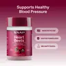 Heart Beets Capsules (5000mg Beet Root + CoQ10) for Heart Health & Circulation - Snap Supplements