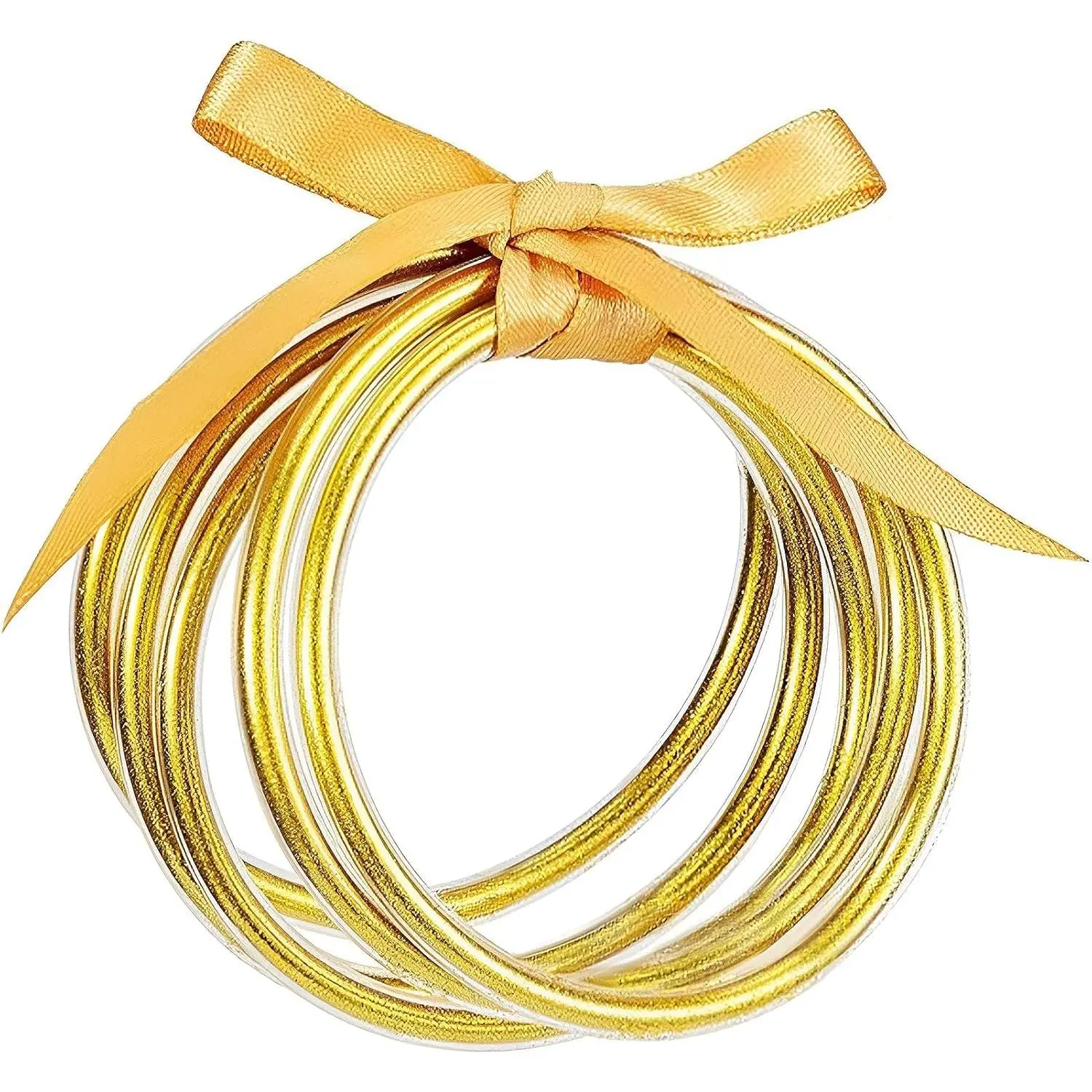 Women's 8 in Glitter Jelly Bangles - Soft Silicone Glitter-Filled Bracelets, Bowknot Sparkling Casual Daily Jewelry for Anniversary, Birthday Gifting, Elegant, Eye, Female, Snug Without Feeling Tight, Set Pack, Women/Girls, Comfortable