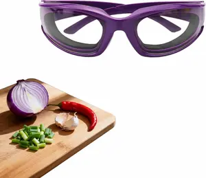Tear-Free Onion Goggles, Anti Fog Kitchen Safety Glasses for Cutting Onions & Peppers - Windproof, Dustproof Protective Eyewear with Ultra-Light Frame for Cooking, Grilling(Purple)​