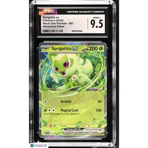2024 Pokemon—Sprigatito ex #087 Scarlet & Violet Promos—Foil CGC 9.5