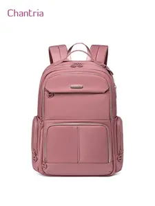 Women's Letters Patched Zipper Backpack, 2025 New Style Casual Large Capacity Waterproof Bag, Water-resistant Casual Backpack for Travel