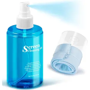 Screen Cleaner Spray,  TV Computer Laptop Touchscreen Mist Cleaning Kit Wipe for CD Disc DVD VCD,  Cell Phone iPad  MacBook Pro Tablet  LCD LED Flat Screens