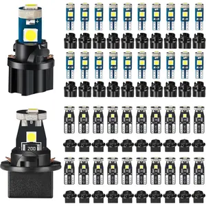 40 Pieces T5 T10 LED Bulbs Dash Lights with Twist Socket Instrument Dashboard LED Bulbs for Interior Car Lights Dashboard Instrument Panel Gauge Cluster Indicator Map Dome