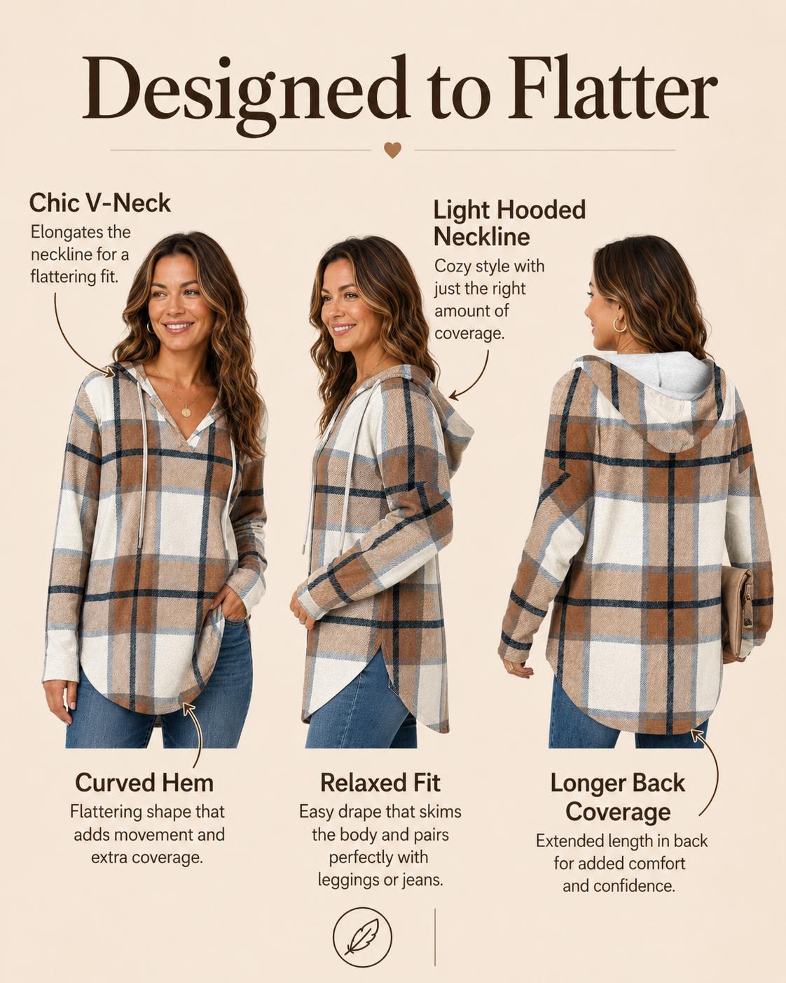  Womens Fashion Tops Hoodies for Women Pullover Oversized Sweatshirts Long SLeeve Shirts Loose Fit*(Size UP 1-2 for True Oversized Look!)* Casual Outfits Lightweight Womenswear