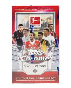 2025/26 Topps Chrome Bundesliga Soccer Hobby Box (Single Pack)