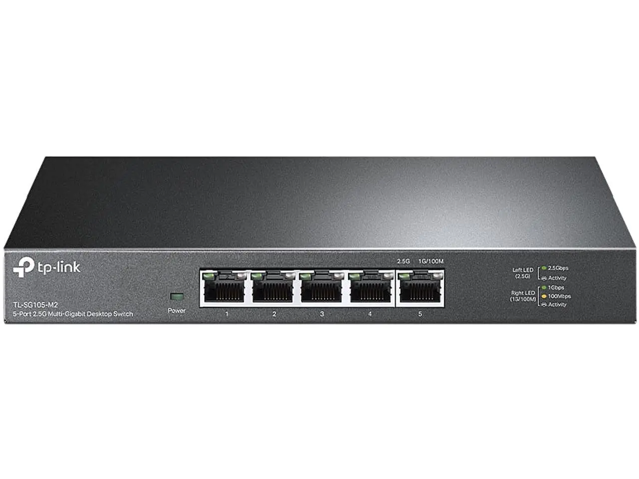 TP-Link TL-SG105-M2 | 5 Port Multi-Gigabit Unmanaged Network Switch, Ethernet Splitter | 2.5G Bandwidth | Plug & Play | Desktop/Wall-Mount | Fanless Metal Design | Limited Lifetime Protection