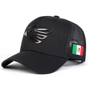 Unisex Mexican Eagle Label Baseball Net Caps Spring Summer Outdoor Adjustable Casual Hats Dad Hat Sunscreen Hat Snapback Trucker Hats Black Snapback