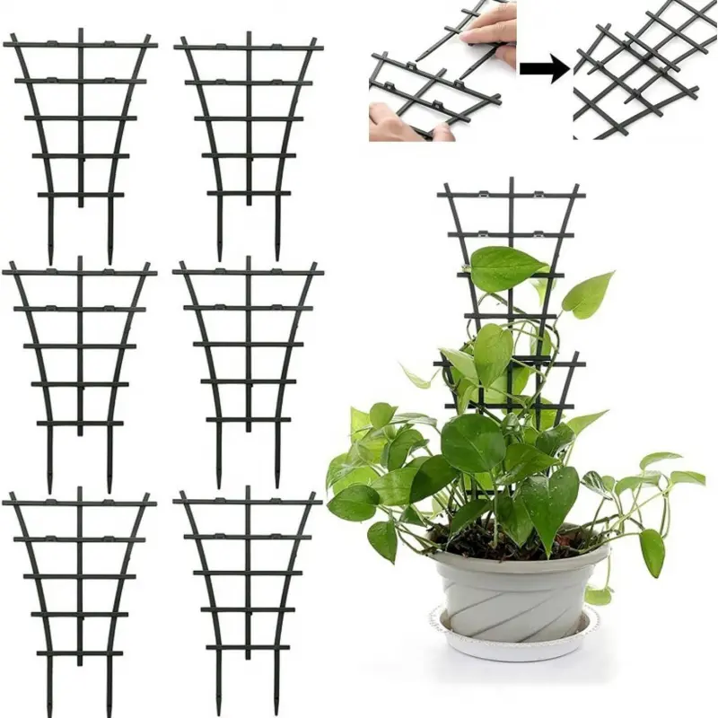 Adjustable Stackable Plant Trellis Garden Trellis for Indoor Climbing Plants - Expandable Vine Support for Pothos, Ivy & Monstera Garden Plant Supplies