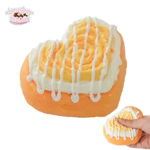 [WenQing Taba Squishy] Heart Pumpkin Pie - Handmade taba squishy/fidget toy, all silicone reborn squishy, ​​squishy toy, 144g taba squishy, ​​perfect gift for boys and girls