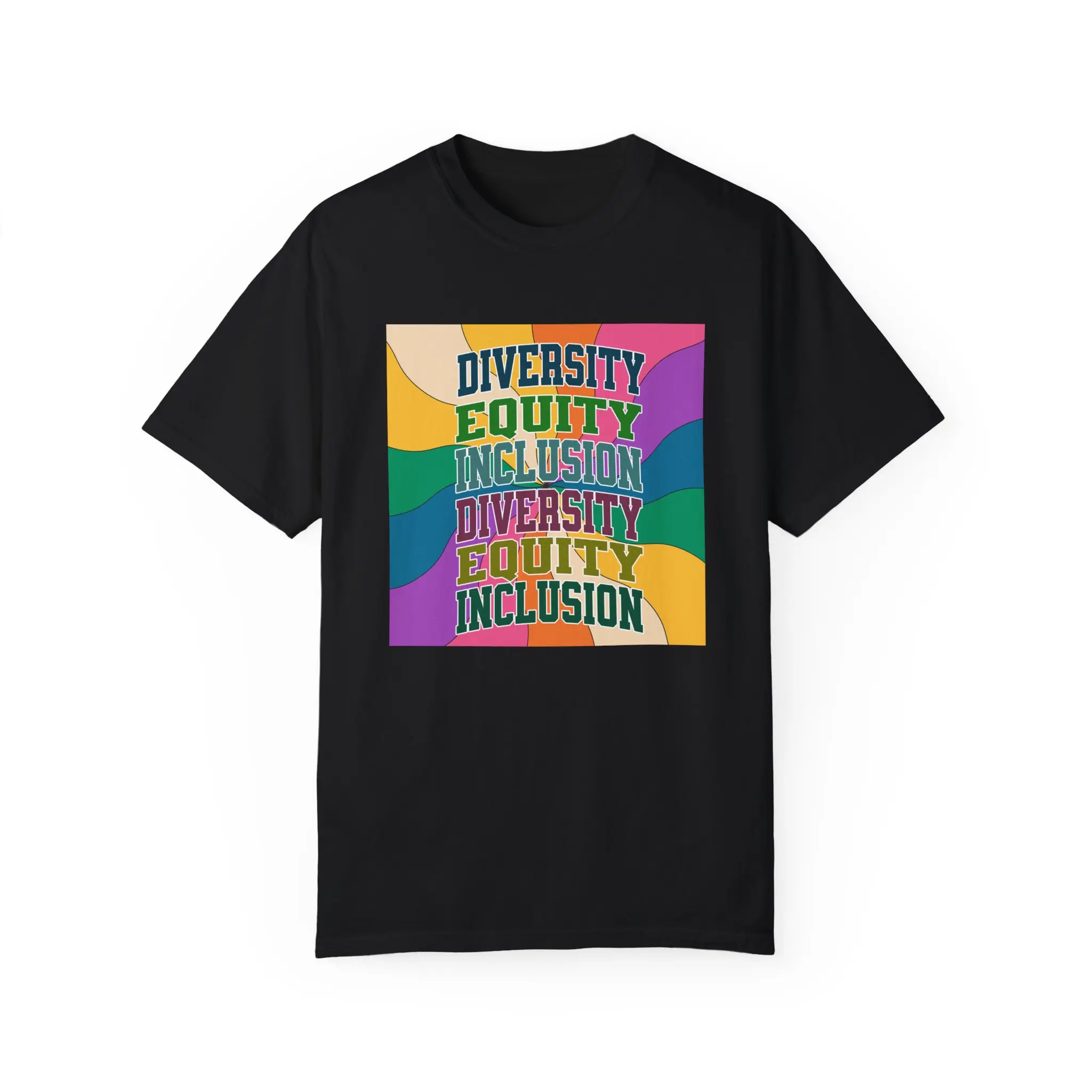 Diversity & Inclusion T-Shirt - Garment-Dyed Unisex Tee, Perfect for Pride, Social Justice, Activism, Casual Wear, Gift Idea