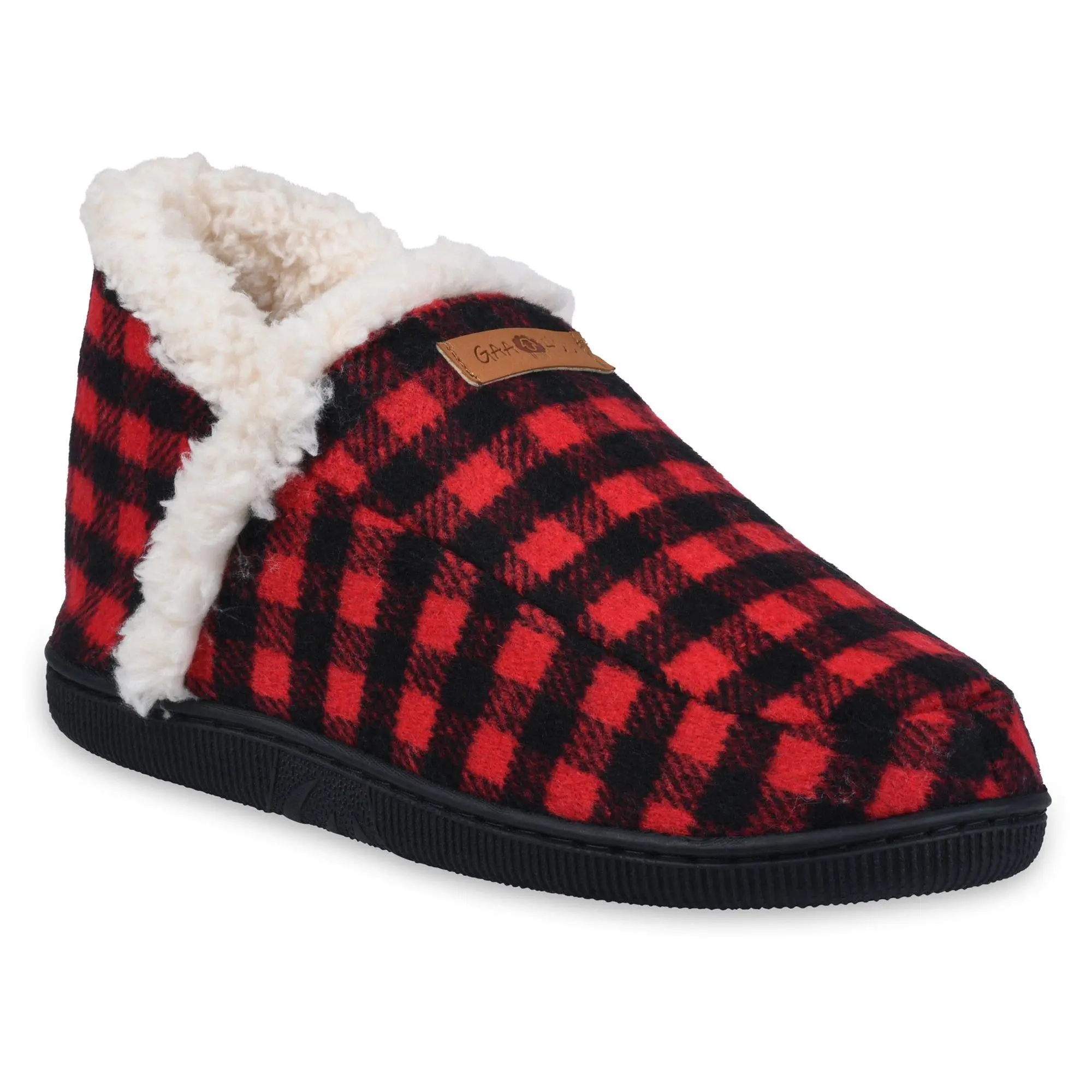 Gaahuu Buffalo Check Ankle Slipper Boot
