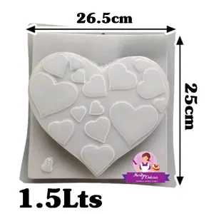 Heart with Minis Mold / Corazón con Miniaturas Molde