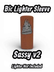 Sassy the Sasquatch Lighter Sleeve - Quirky & Protective Accessory for Lighters - Size 1.5 x 3.5 Inches - Fun Graphic Design - Easy to Use