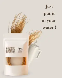 Vetiver Roots Herbal Tea Feminine Wellness Odor Support Natural Detox & Glow from Within Traditional African Self-Care Beverage Healthy Body Tea 4 Bundles Sun-Dried Roots - Drinks