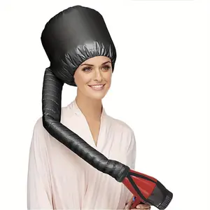 Adjustable Hooded Hair Dryer Bonnet - Portable Heat Retention Cap for Hair Styling, Coloring & Conditioning, Unisex for Adults with Loose/Textured Hair, Durable & Fragrance-Free Design, Heated Hair Cap