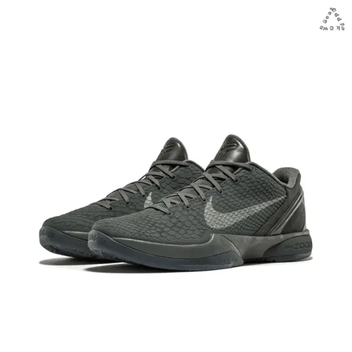 Low-top Basketball Sneakers | Dark Gray Scale Texture Breathable Upper with Monochrome Gray Matching Details | Full Dark Gray Integrated Cushioned Sole for Basketball Training & Matches