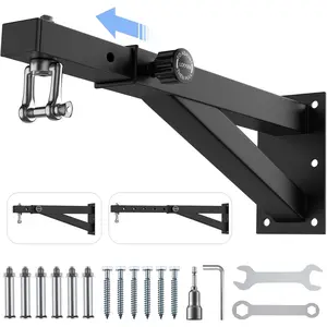 Heavy Bag Hanger - Wall Mount Punching Bag Hanger, Adjustable Heavy-Duty Boxing Bag Wall Bracket, Punching Bag Mount Stand for  or Gym, for Kickboxing Bag, Muay Thai Bag,Etc (Supports up to 800Ib)