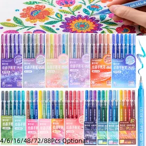 Super Flasheffec Gel Pen, Vivid Color Variety Sparkle Gel Pens for Adult Coloring Books Drawing Doodling, 1.0mm Coloring Pens for Adults DIY Birthday Cards Drawing