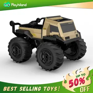Gold/Green Amphibious Remote Control Car Toys for Boys 2.4GHz 1:16 All Terrain Off-Road RC Car Waterproof RC Monster Truck Kids Pool Toys Remote Control Boat Gifts for Kids Boys