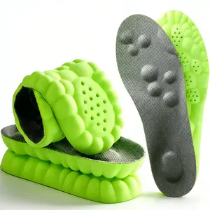 Standing Work or Sports Use Sweat Absorbing High Elastic Shock Absorption Comfy Breathable Comfort Soft Cushioned Insoles Unisex