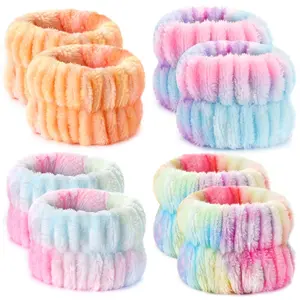 8pcs Wrist Bands for Washing Face Wash Wristbands Wrist Towels Arm Bands for Skincare Makeup Wrist Cuffs Spa Wrist Scrunchies