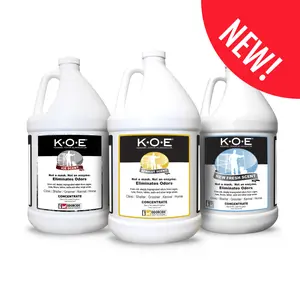 K.O.E. Gallon Scent Bundle (3 Piece) Kennel Odor Eliminator Apricot, Frost, Fresh 128 oz each, 384 oz total